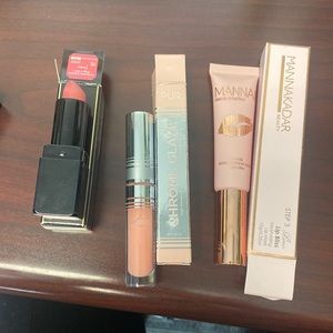 Lip Trio - mannakadar lip mask-Pur lip gloss - illamasqua liostick